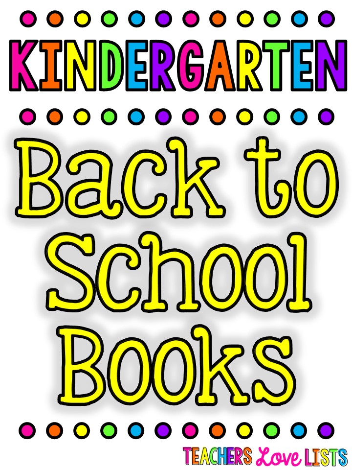 Kindergarten Back to School Books
