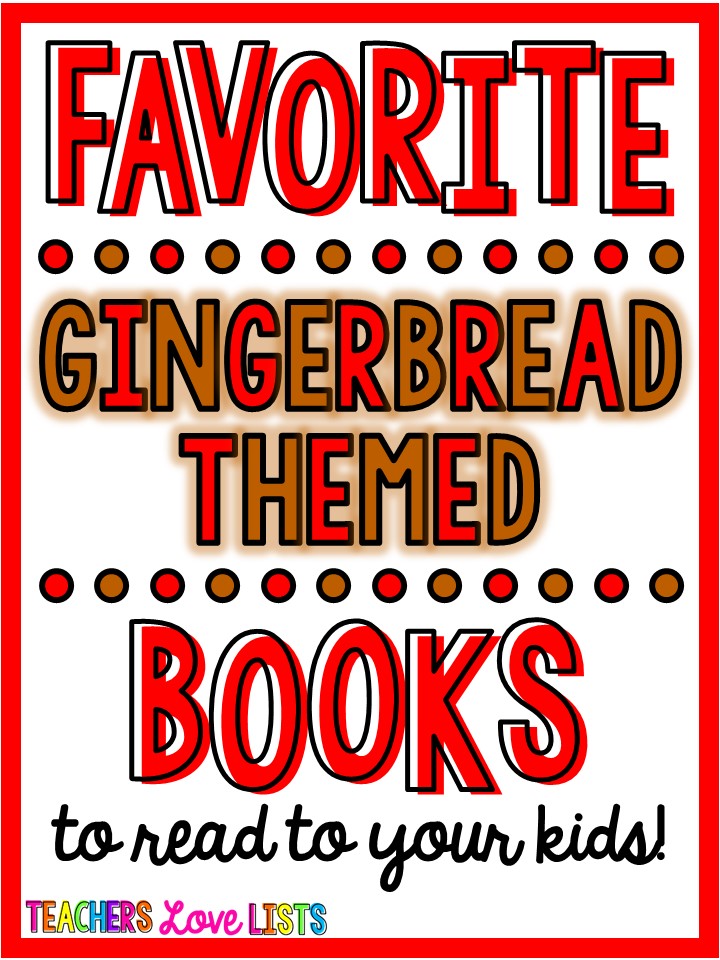Giant list of Gingerbread Man books to read aloud that are so cute and fun!