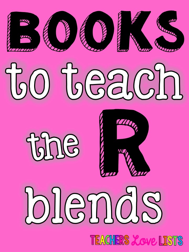 Teaching R blends? Fun books to read that are so cute for learning each 2 letter blend!